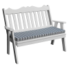 Royal English Garden Bench - White