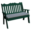 Royal English Garden Bench - Turf Green