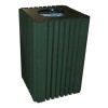 40 Gallon Recycled Plastic Square Trash Receptacle