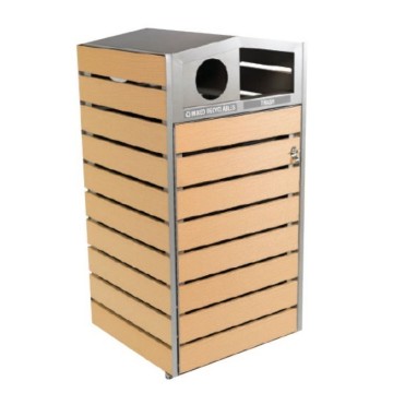 EarthCraft Dual Trash and Recycling Receptacle