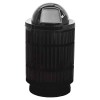 40 Gallon Powder Coated Steel Trash Can