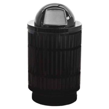 40 Gallon Powder Coated Steel Trash Can
