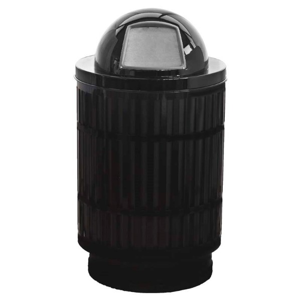 40 Gallon Powder Coated Steel Trash Can