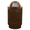 40 Gallon Powder Coated Steel Trash Can