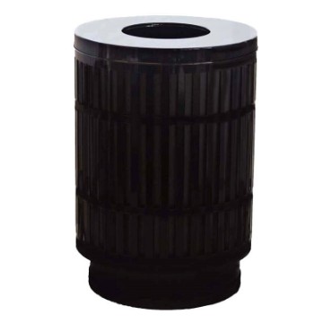 40 Gallon Powder Coated Steel Trash Can