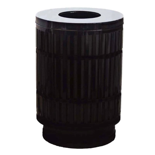 40 Gallon Powder Coated Steel Trash Can