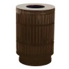 40 Gallon Powder Coated Steel Trash Can