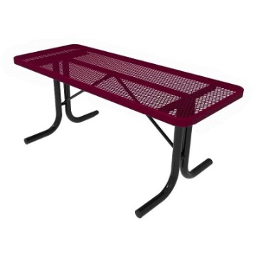 ELITE Series 8 Foot Rectangular Thermoplastic Steel Utility Table