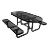 6 Ft. Oval Picnic Table - Thermoplastic Coated Steel