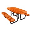 6 Ft. Oval Picnic Table - Thermoplastic Coated Steel