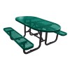 6 Ft. Oval Picnic Table - Thermoplastic Coated Steel