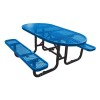 6 Ft. Oval Picnic Table - Thermoplastic Coated Steel