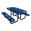 6 Ft. Oval Picnic Table - Thermoplastic Coated Steel