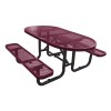 6 Ft. Oval Picnic Table - Thermoplastic Coated Steel