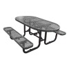 6 Ft. Oval Picnic Table - Thermoplastic Coated Steel