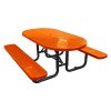 6 Ft. Oval Picnic Table - Thermoplastic Coated Steel