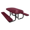 6 Ft. Oval Picnic Table - Thermoplastic Coated Steel