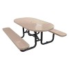 6 Ft. Oval Picnic Table - Thermoplastic Coated Steel