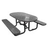 6 Ft. Oval Picnic Table - Thermoplastic Coated Steel