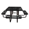 Square Thermoplastic Picnic Table - Expanded Metal