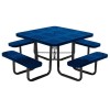 Square Thermoplastic Picnic Table - Perforated Style