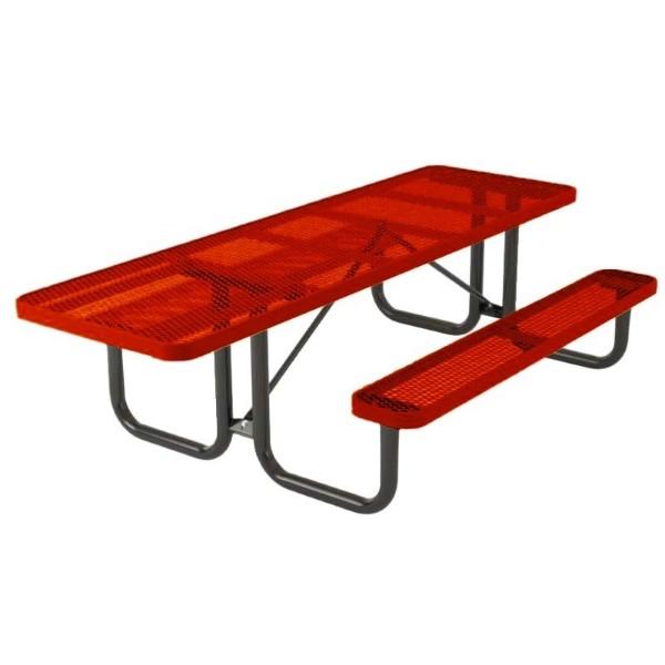 ADA Rectangular 8 ft. Thermoplastic Steel Picnic Table