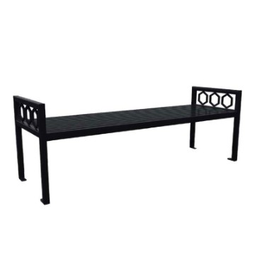 Biscayne Powder Coated Steel Bench without Back