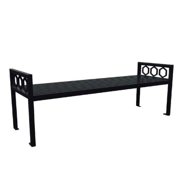 Biscayne Powder Coated Steel Bench without Back