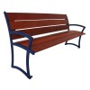 Bryce IPE Bench with Back and Steel Frame