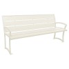 Bryce Powder Coated Steel Bench with Back