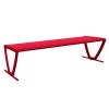Zion 6 Ft. Powder Coated Steel Bench without Back
