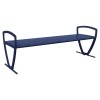 Zion 6 Ft. Powder Coated Steel Bench without Back