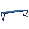 Zion 6 Ft. Powder Coated Steel Bench without Back