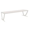 Zion 6 Ft. Powder Coated Steel Bench without Back