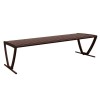 Zion 6 Ft. Powder Coated Steel Bench without Back
