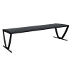 Zion 6 Ft. Powder Coated Steel Bench without Back
