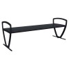 Zion 6 Ft. Powder Coated Steel Bench without Back
