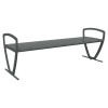 Zion 6 Ft. Powder Coated Steel Bench without Back