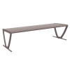 Zion 6 Ft. Powder Coated Steel Bench without Back