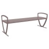 Zion 6 Ft. Powder Coated Steel Bench without Back