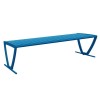 Zion 6 Ft. Powder Coated Steel Bench without Back