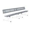 10 Ft. Bench With Back - Thermoplastic Coated Steel - Regal Style - Portable
