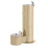 Cylinder Drinking Fountain With Pet Bowl
