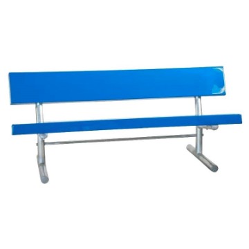 	15 ft. Fiberglass Bench with Back - Welded Frame