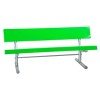 	15 ft. Fiberglass Bench with Back - Welded Frame