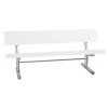 	15 ft. Fiberglass Bench with Back - Welded Frame