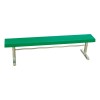 15 ft. Fiberglass Bench without Back - Welded Frame