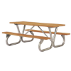 8 Ft Recycled Plastic Picnic Table - Bolted Frame - Portable