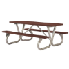 8 Ft Recycled Plastic Picnic Table - Bolted Frame - Portable