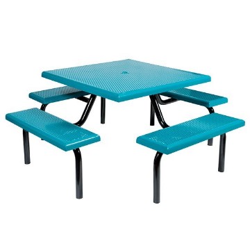 Square Modular Picnic Table - Metal - Portable